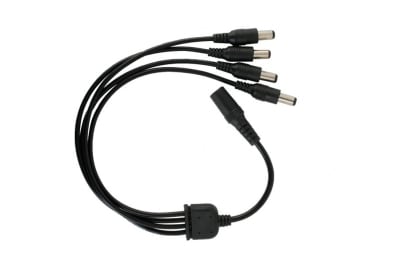 CABLE DE PODER SPLITTER 1 A 4 CONECTOR DE ALIMENTACION PARA 4 CAMARAS