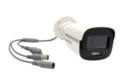 CAMARA BULLET COLORVU FULL HD 2MP LENTE 2.8MM LITE C/LUZ 20METROS IP67 DS-2CE10DF0T-PF1