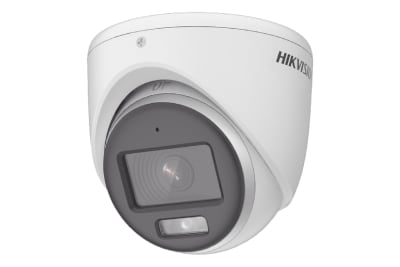 CAMARA DOMO 5MP 3K 2960 X 1655 COLORVU C/AUDIO LENTE 2.8MM IR20METROS TVI/CVI/AHD/CVBS IP67 DS-2CE70KF0T-LMFS