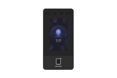 TERMINAL FACIAL + HUELLA Y TARJETA PANTALLA TACTIL 4.3 PULGADAS C/CAMARA 2MP IP65 DS-K1T342MFWX-E1