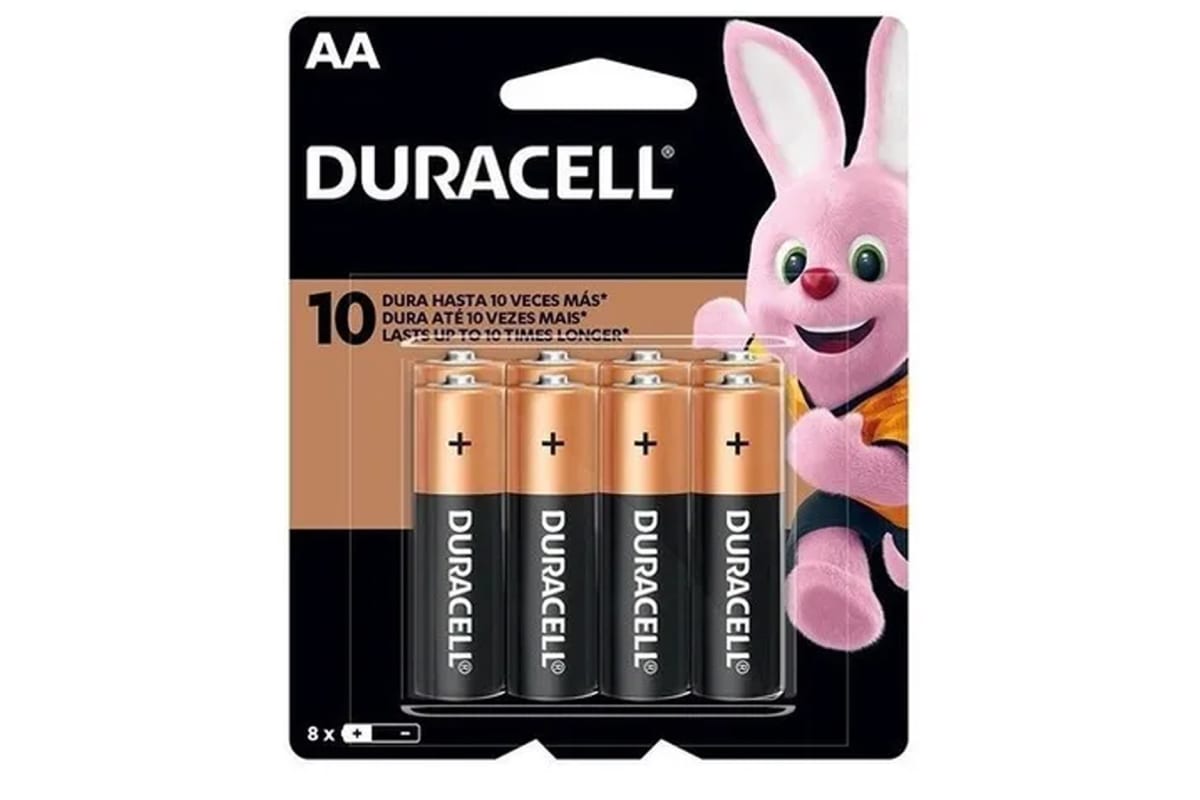 PACK DE PILA ALCALINA AA BLISTER X 8 UNIDADES 1