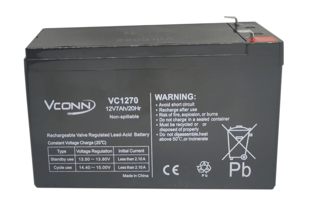 BATERIA 12V 7 AMPERES NORMA UL VC12702