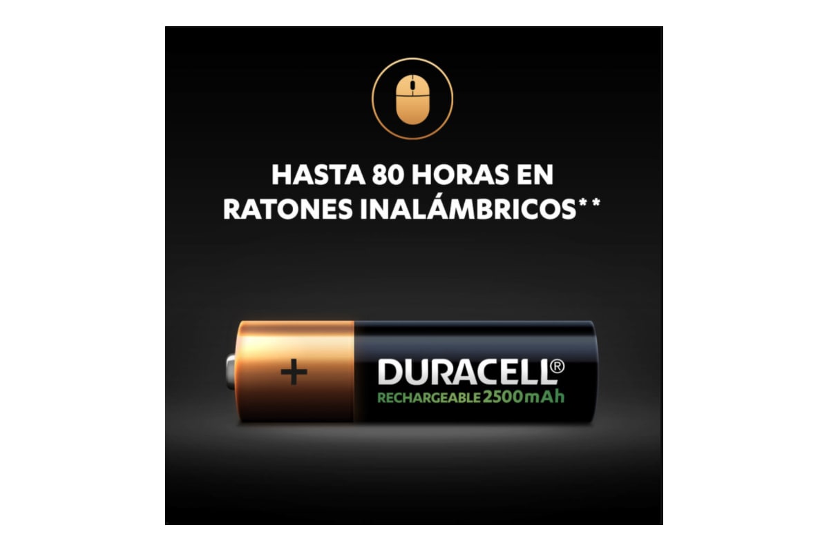 PACK DE PILAS AA BLISTER RECARGABLE 4 UNIDADES AA-X4-REC4