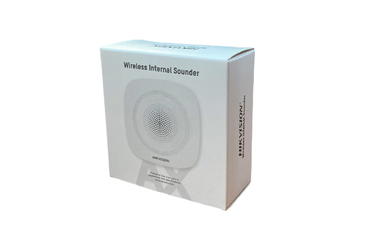 SIRENA INTERIOR INALAMBRICA COLOR BLANCA C/PILAS BUZZER 110DB AXPRO DS-PS1-I-WB3