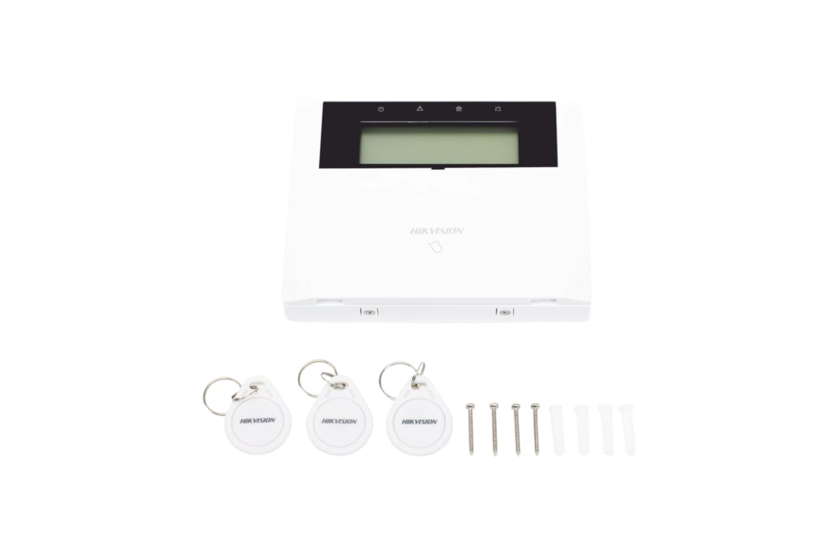 TECLADO LCD + LECTOR TAG CABLEADO PARA ALARMA AX HYBRIDA PRO DS-PK1-LRT-HWB5