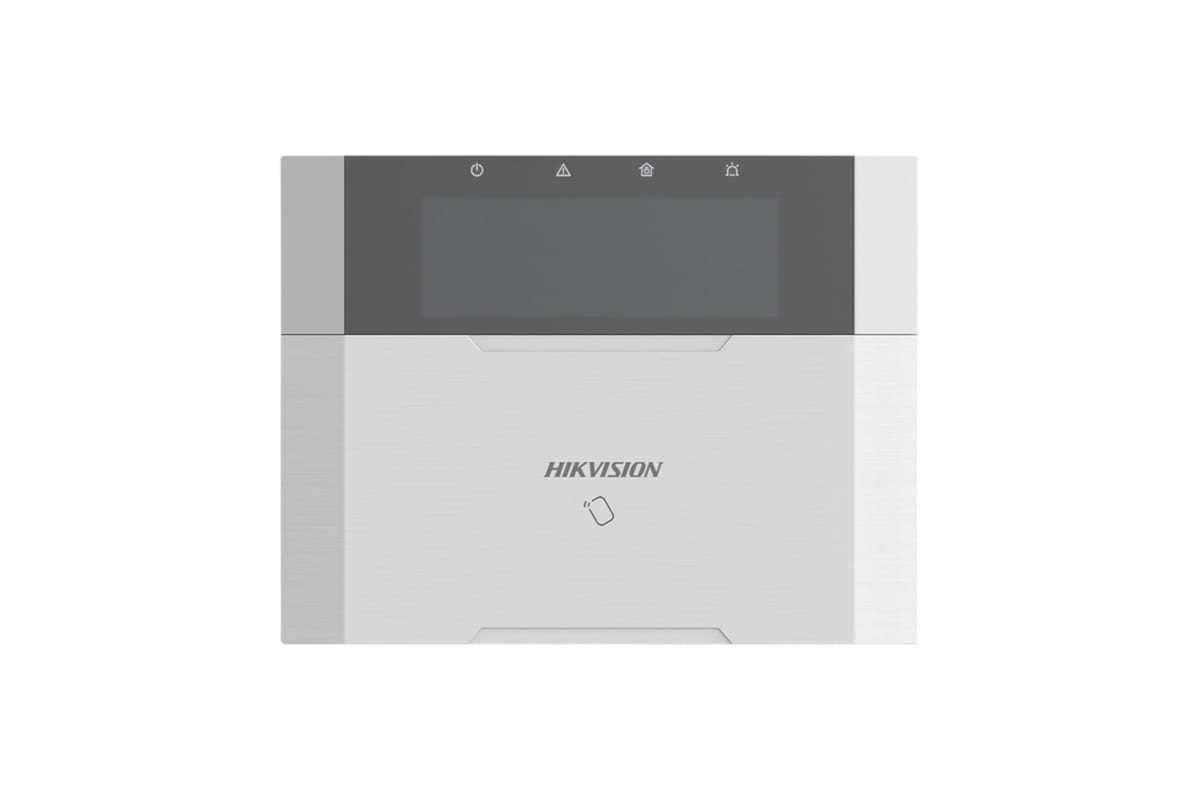 TECLADO LCD + LECTOR TAG CABLEADO PARA ALARMA AX HYBRIDA PRO DS-PK1-LRT-HWB 1