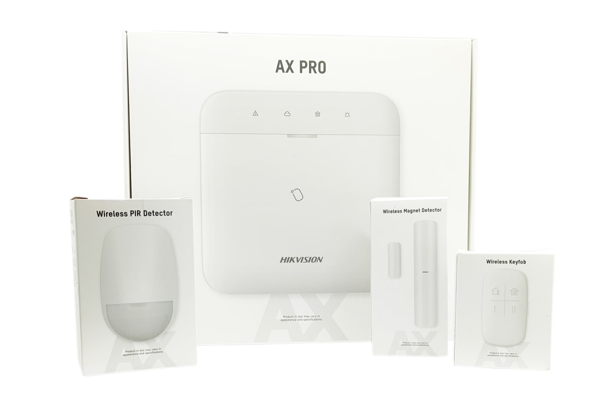 KIT ALARMA DE ROBO TCP/IP + WIFI + 3G/4G 96 ZONAS 433MHZ AXPRO DS-PWA96-KIT-WB INCLUYE : 1 HUB + 1 INFRARROJO + 1 MAGNETICO + 1 CONTROL REMOTO2