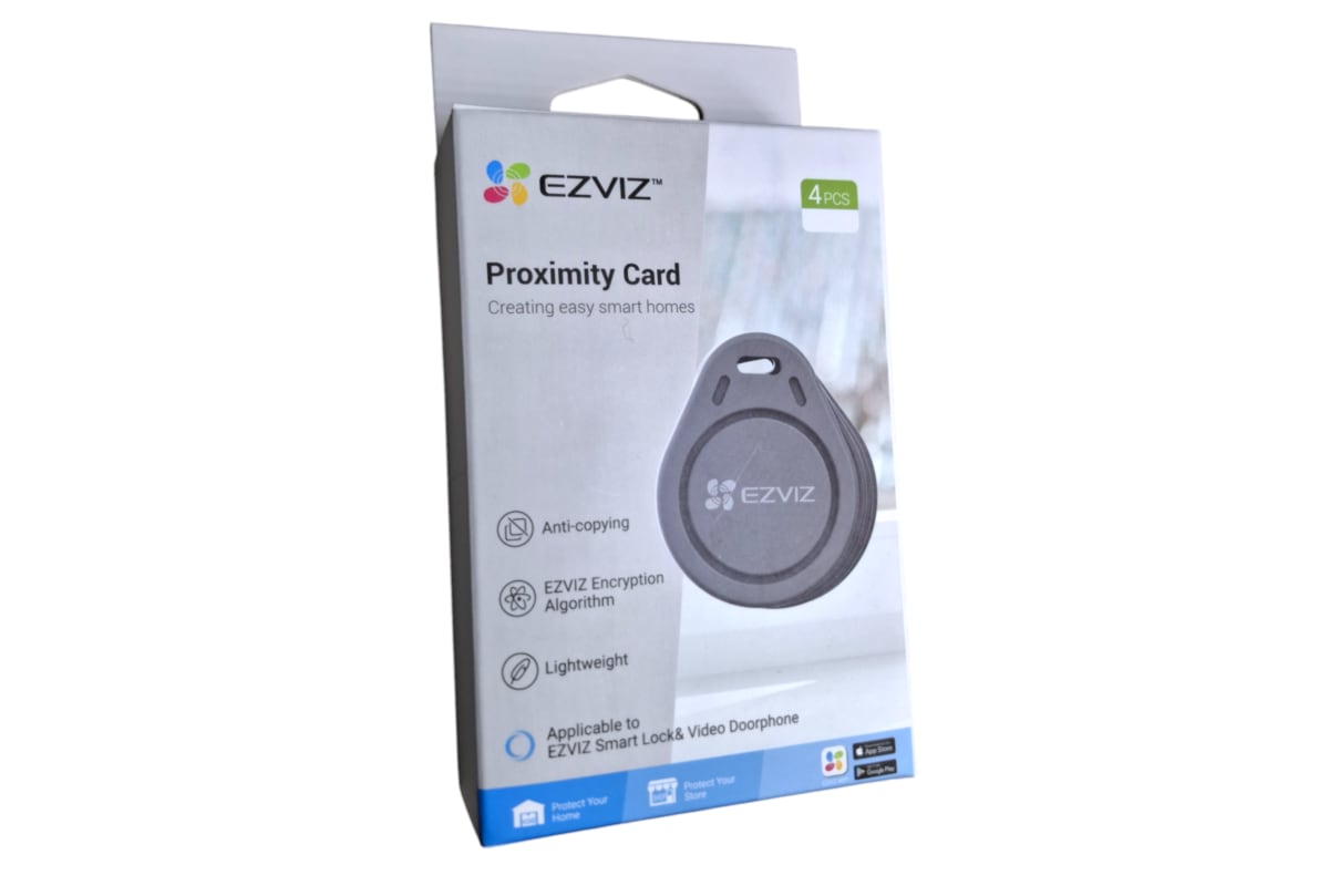 TAG / TARJETA DE PROXIMIDAD EZVIZ PACK 4 UNIDADES FRECUENCIA 13.8 A 14.4MHZ CS-DL-IC-CPU-R200-GR4