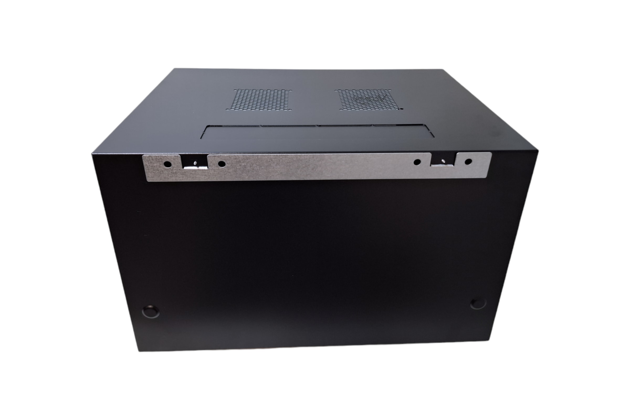 GABINETE TIPO RACK 6U PARA PARED DE COLOR NEGRO C/CERRADURA