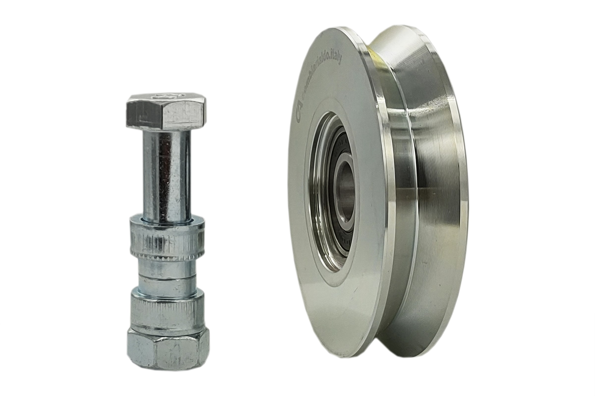 RUEDA 60MM 1 RODAMIENTO CANAL ANGULAR V ITALIANA | Ikseg Store