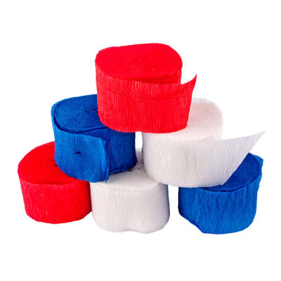 Feston Blanco-Azul-Rojo 6u.