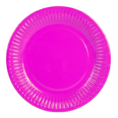 Plato Carton Fucsia 25u.