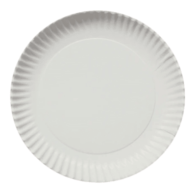 Plato Carton Blanco 25u.