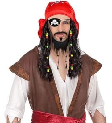 Set Peluca Pirata 3pzas.