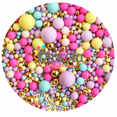 Perlas Pastel Mix 80 grs.