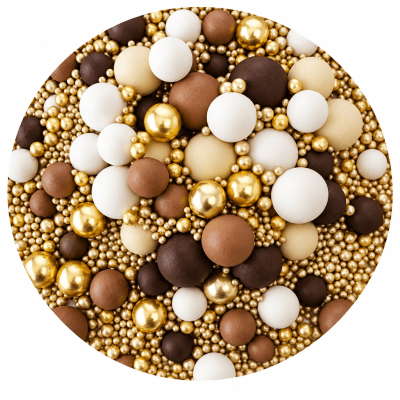 Perlas Mix Cafe 10 mm. 80grs.