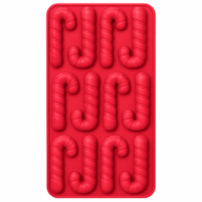 Molde Silicona Navidad Bastones 12 Div1