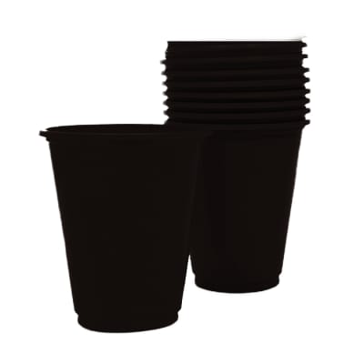Vaso Plastico Negro x 25u.