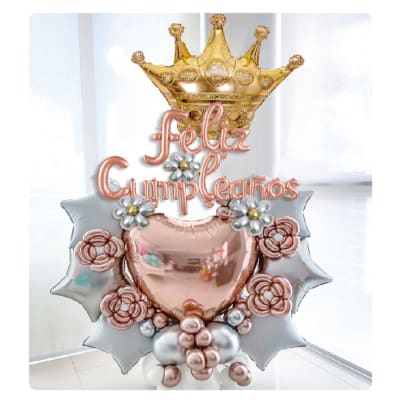 Set de Globos Feliz Cumpleaños Rey