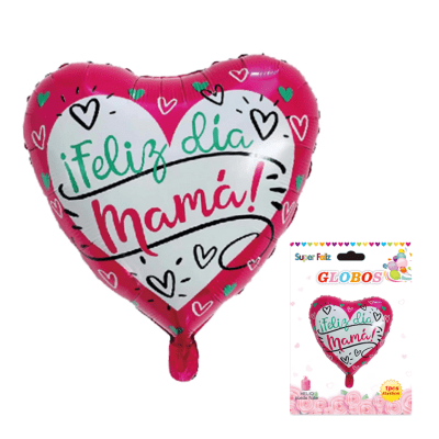 Globo Feliz Dia Mama Corazón 1 pza.