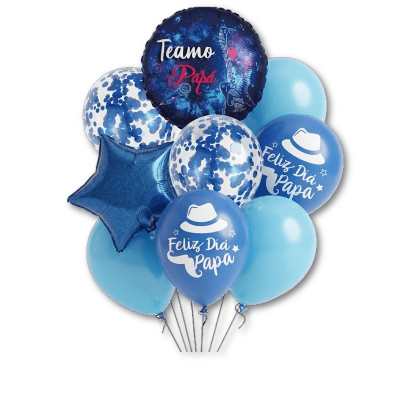 Globo Feliz dia Papa Te amo 9pcs.