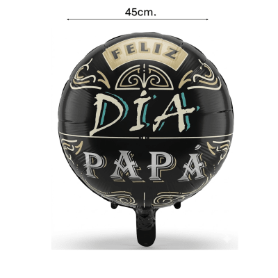 Globo Feliz dia Papa negro 1u.