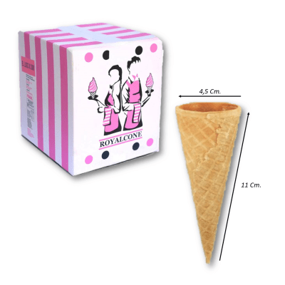 Cono Artesanal Borde Liso 300u. Royalcone