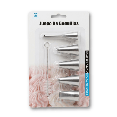 Set Boquillas 6 pzas. con boquillas rellenadora