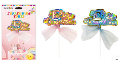 Toppers Feliz Cumpleaños