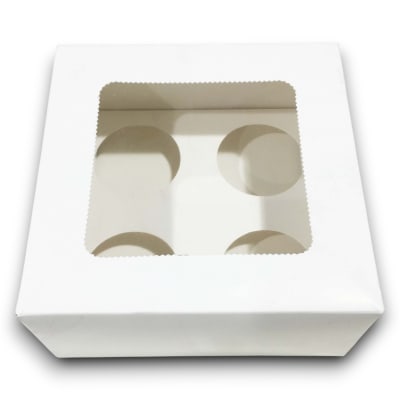 Caja Cup Cake 4 Divisiones x 1u.