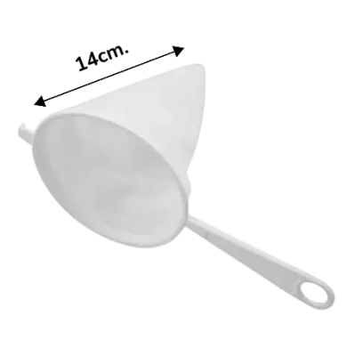 Colador de tela para filtrar 14cm.