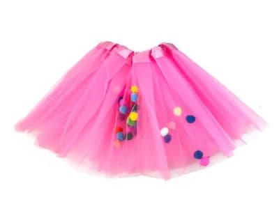 TUTU 30 CM POMPON ROSADO1