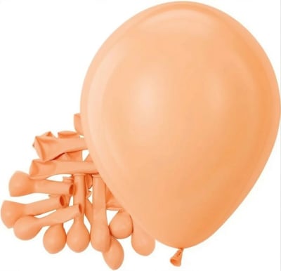 Globo Pastel naranja x25u.