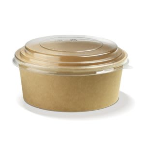 Bowl Kraft 1300cc. con tapa x 10unidades