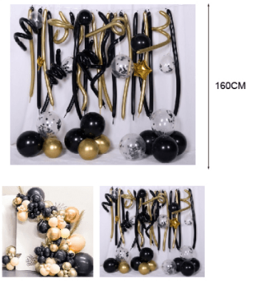 Set de globos LARGO 40 pcs