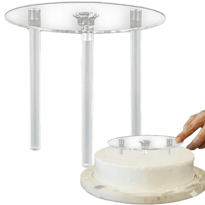 Base Acrilica (Soporte para Torta) 16 cms.