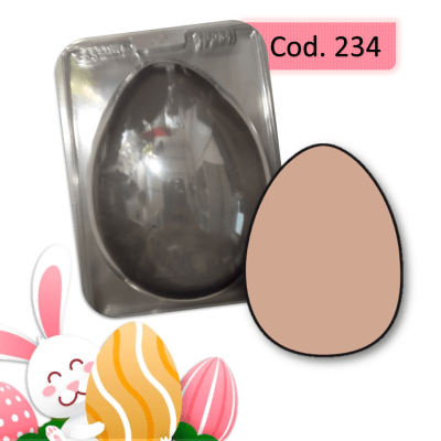 Molde Plastico Huevo Grande Liso 1Div.