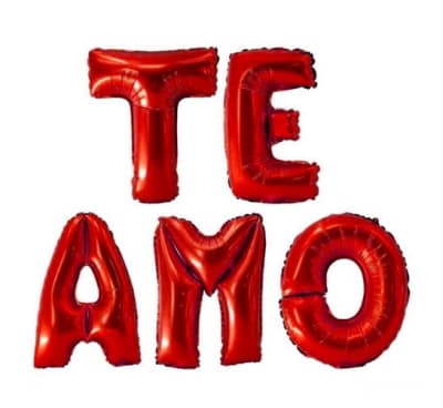 Globo Foil Letras Te Amo 16