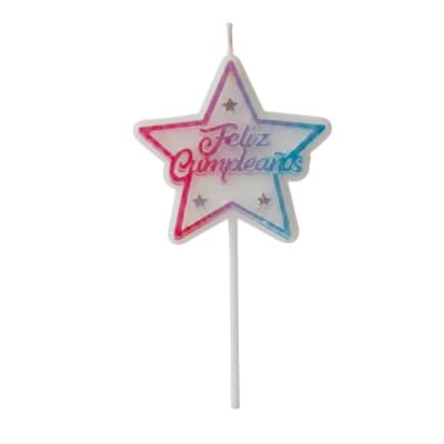 Vela Estrella Feliz Cumpleaño 1u.