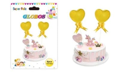 Topper para Torta - Globo Foil Corazón