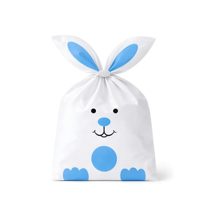 Bolsa Conejo Orejas Patitas 10pcs. Celeste