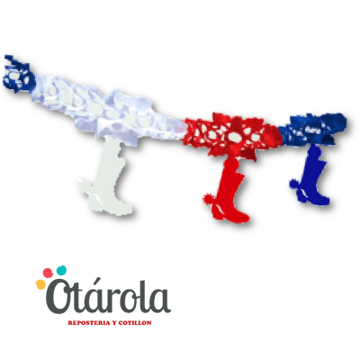 Guirnalda Bota De Huaso Fiestas Patrias.