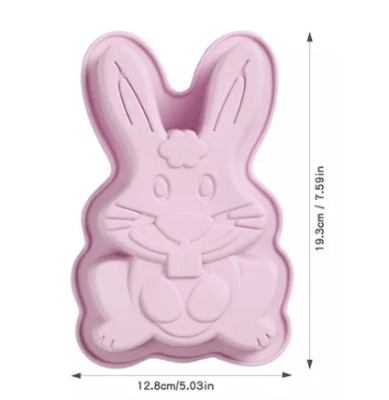 Molde silicona Conejo Grande 1 Div.