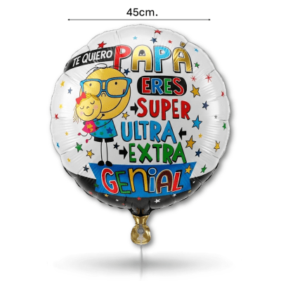 Globo Feliz dia Papa Super Extra Genial 1u.