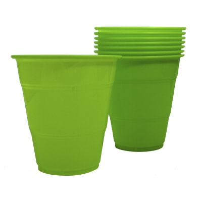 Vaso Plastico Verde x 25u.1