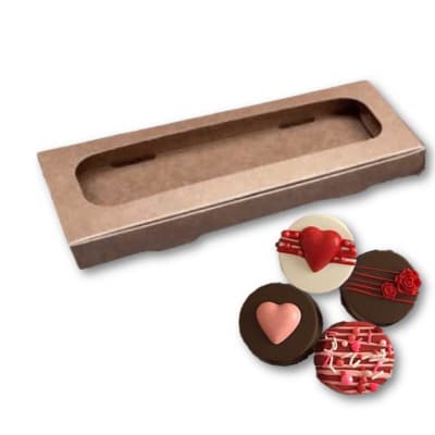 Caja para 3 Alfajores Cafe 10u.