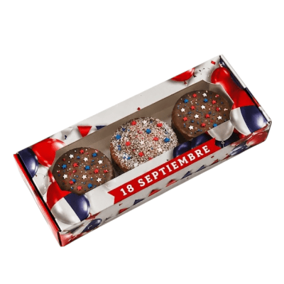 Caja 3 Alfajor Fiestas Patrias 50und.