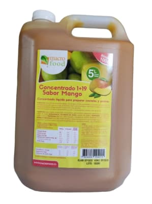 Concentrado Mango (1+19) 5 Lt. Macrofood.