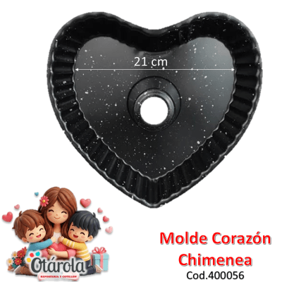 Molde Corazon Metal Con Chimenea1
