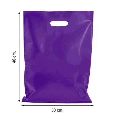Bolsa de Color 30x40 Morado 10u.